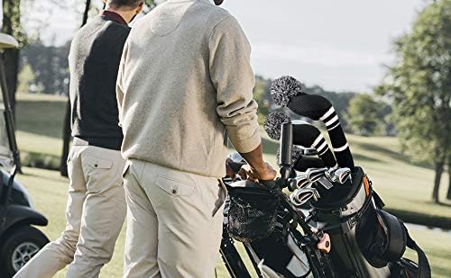 Scott Edward Golf Headcovers for Woods Set of 3 Fits Well Driver(460cc) Fairway Wood and Hybrid(UT) The Perfect Change for Golf Bag Classic Striped Style