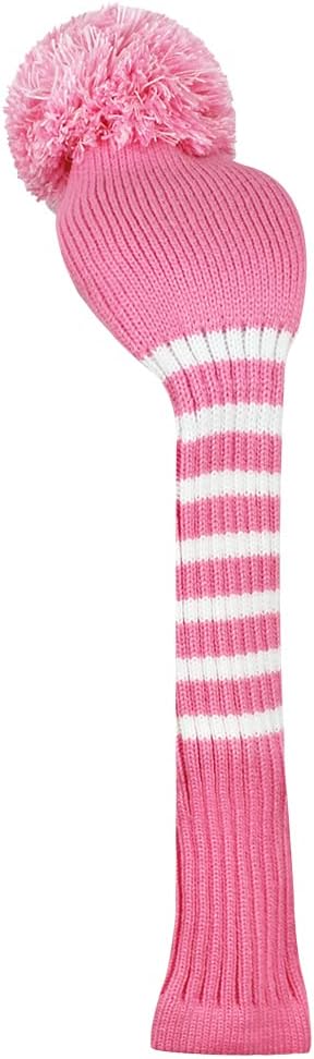 Scott Edward 1/3/4PCS Multi-Style Optional Individualized Knit Golf Club Head Covers, Driver Wood(460cc) Fairway Wood and Hybrid(UT)，for Male/Female Golfers,Custom