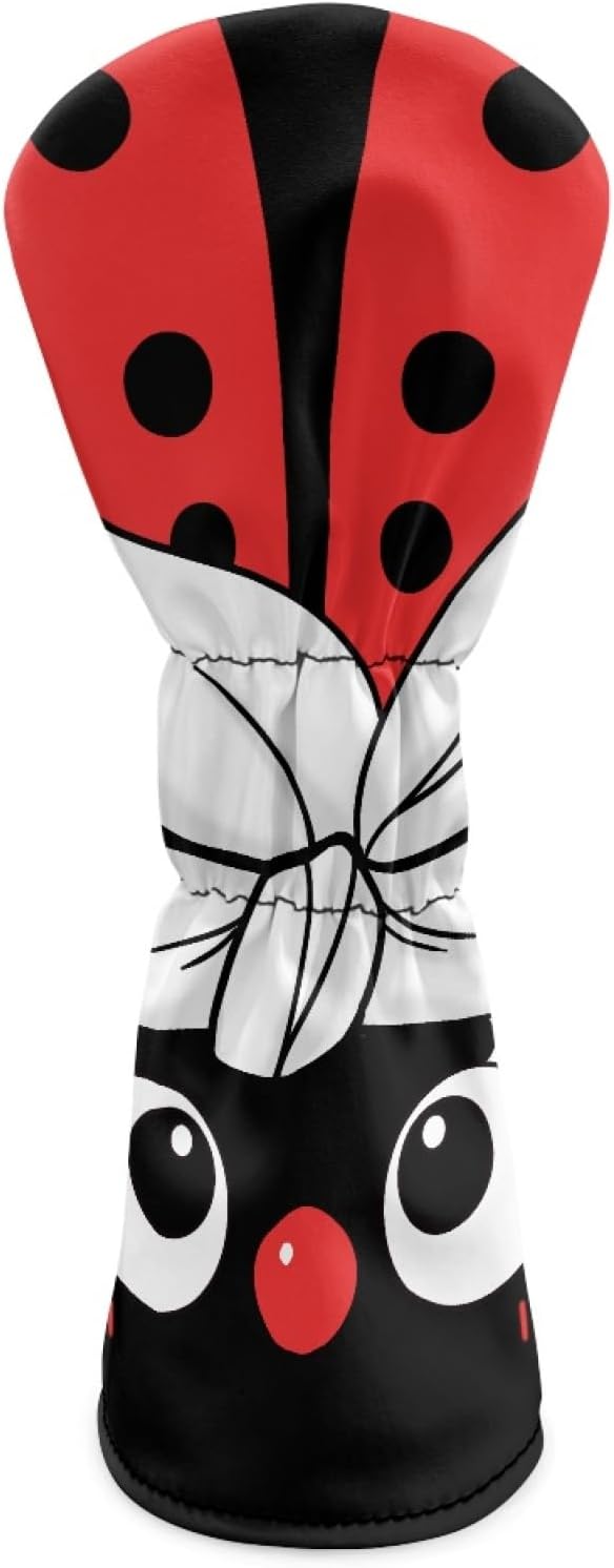 Golf Club Head Covers for Club Protective, Waterproof PU Leather Driver Fairway Wood Hybrid Head Cover