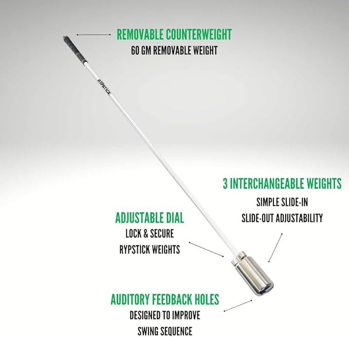 Rypstick | Golf Swing Trainer Device for Increased Distance - Golf Speed Trainer and Warmup Aid