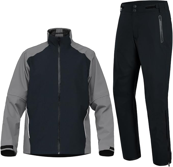 fit space Waterproof Golf Rain Suits for Men Performance Rain Jackets and Pants for All Sports