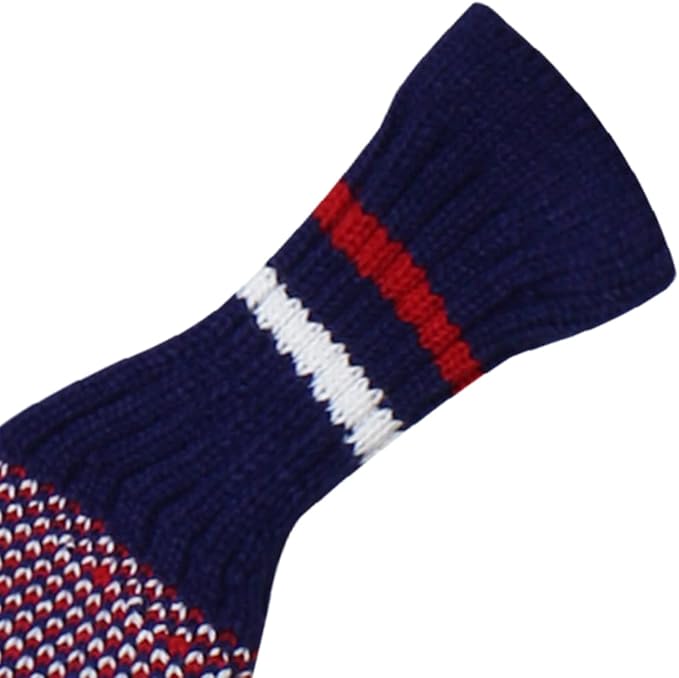 Scott Edward 1/7/10 Pcs Knitted Golf Club Head Covers for Irons Wedge Cuteness and Basically Socks Shape Washable Golf Club Head Protector on Pattern Style Double Sided Customized