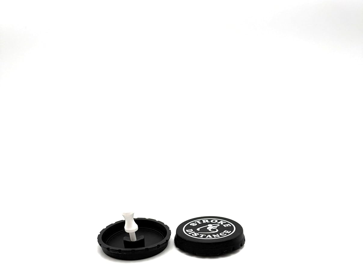 Can Cap Tee 3 Pack: Ultimate Beverage Protection & Golf Tee in One - Black