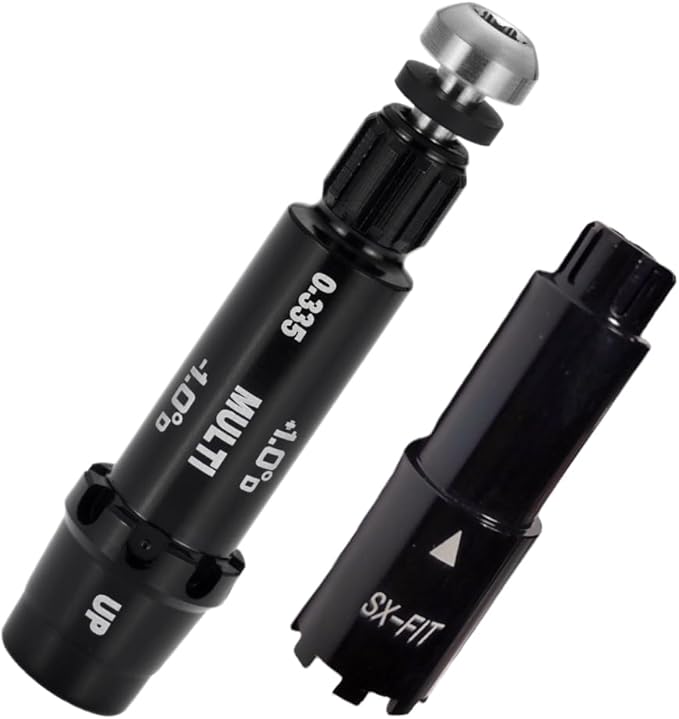 Golf Shaft All Fit Adapter Sleeve with 10pcs Rings Compatible with Titleist/Taylormade/Callaway/Ping/Cobra/Mizuno/PXG/Nike/Srixon Right Hand Golf Heads Change Different Golf Heads by Yourself