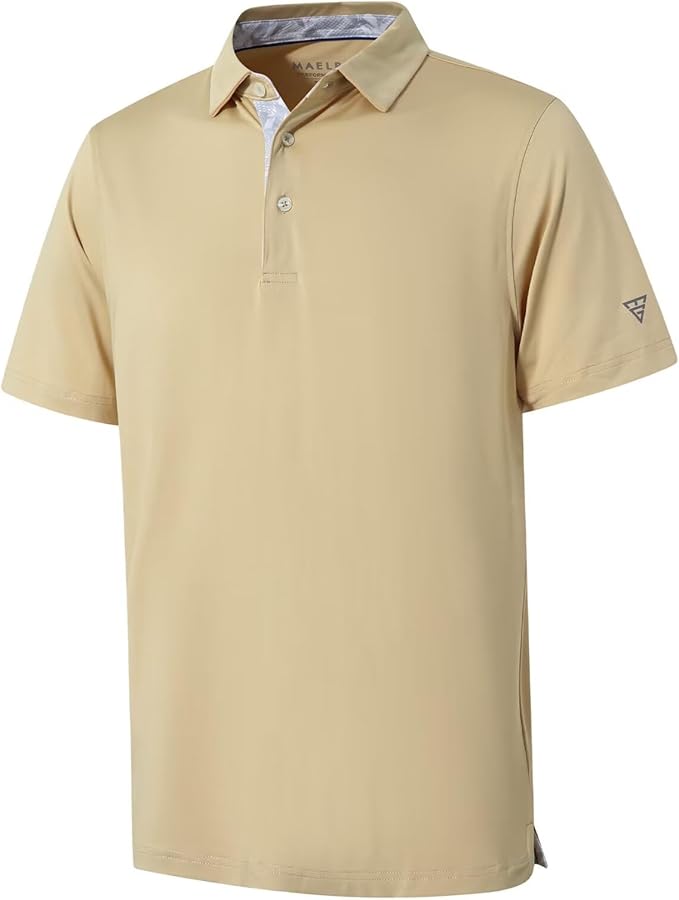Mens Polo Shirts Short and Long Sleeve Casual Solid Stylish Dry Fit Performance Designed Collared Golf Polo Shirts for Men