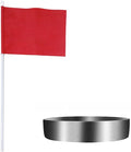 EKDJKK Golf Flagsticks Mini, Putting Green Flag for Yard, Trainging Accessory Practice Hitting Stainless Steel Golf Green Cup with Flag(Size:1.3cm/0.51inch)