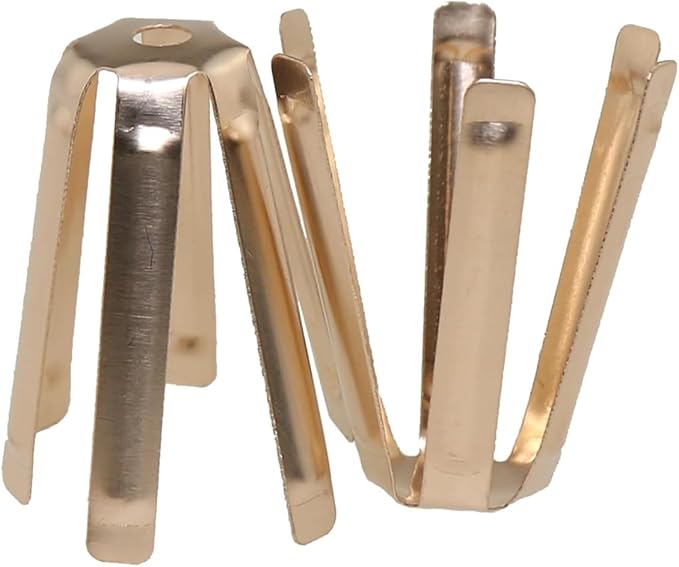 12pcs/Pack Universal Brass Golf Shaft Adapter Spacer Fits .335 .350 .355 .370 for All Shaft 6 Legs Golf Shaft Shims for Iron Shaft