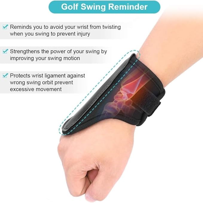 Golf Beginner Four-Piece Set, Prevent Wrist Flip Posture Correction Belt, Swing Action Leg Corrector