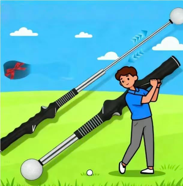 Golf Swing Training Aid - Retractable Golf Grip Trainer,Ergonomic Training Aid for Wrist & Swing Correction, Universal Trainer | for Home & Range Practice