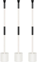 Pelopy Set of 3 Golf Flagsticks Golf Putting Green Flagstick Flag Stick for Yard Portable Fiberglass 2-Section for Chipping Greens Practice Course Backyard Indoor Outdoors, 2.4 Feet