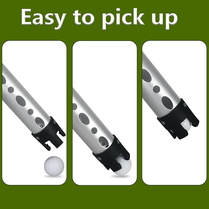 Golf Ball Retriever, Aluminum Golf Ball Picker Upper Tube