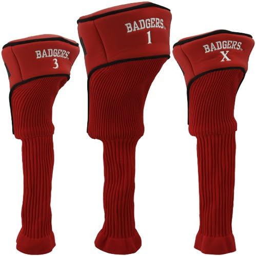 Team Golf NCAA Numbered 1, 3, & X, Fits Oversized Drivers, Utility, Rescue & Fairway Clubs, Velour Lined for Extra Club Protection