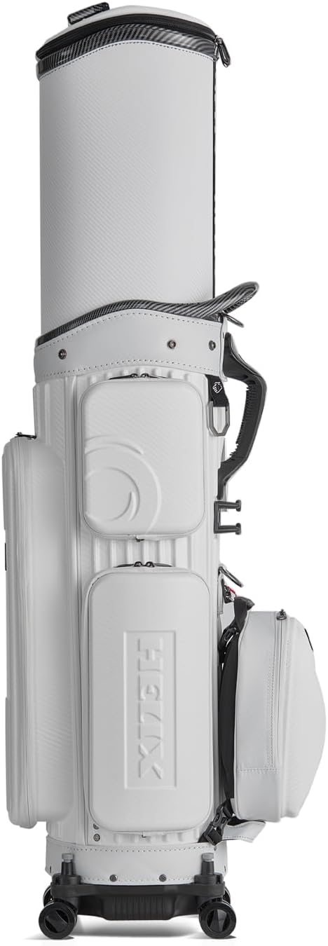 HELIX Hard Shell Golf Travel Bag with Wheels, 2-in-1 Travel Golf Case & Daily Cart Bag, Durable PC Material