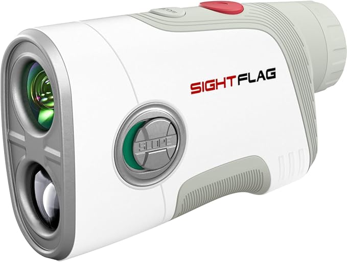 GF2 Golf Rangefinder with Slope, 1300 Yards Laser Range Finder, 7.5X Magnification, Flag Pole Locking Vibration 0.3 Yard Accuracy, Rechargeable Magnetic Golf Accessories Gift for Men Women