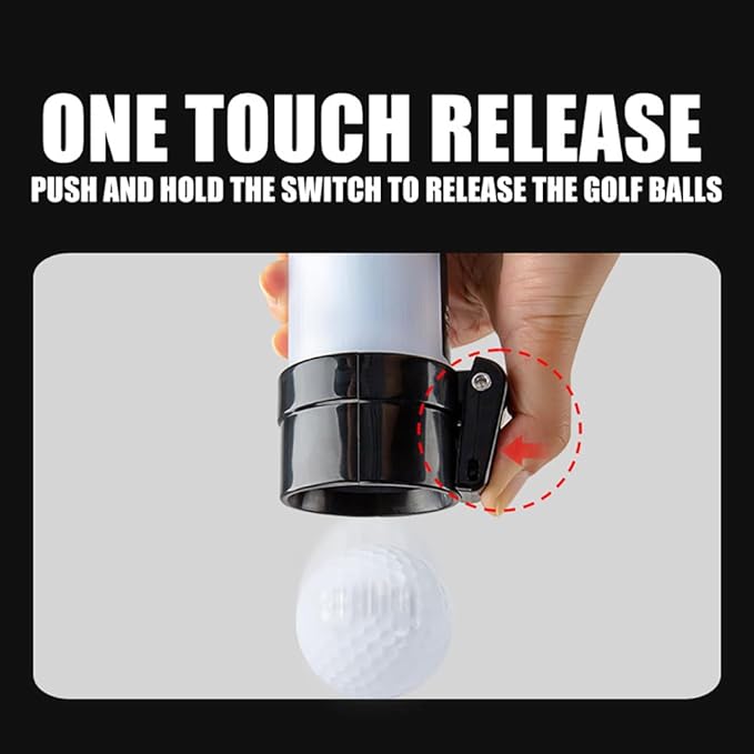 Dr.Acces Premium Golf Ball Retriever - Professional Golf Ball Picker Collector -Golf Ball Pickup PlasticTube