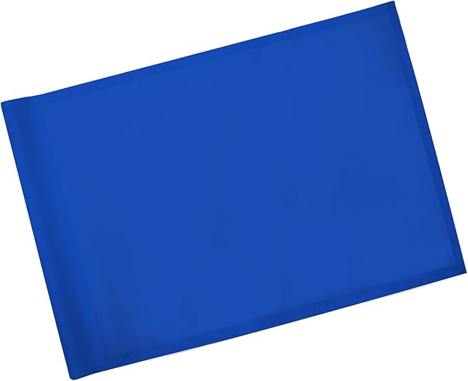 KINGTOP Golf Flag 20x14 Inch - Plain Blue, 420D Nylon, Tube Inserted - Standard Putting Green Flags for Backyard Practice, Golf Courses, Country Club, 1-Pack