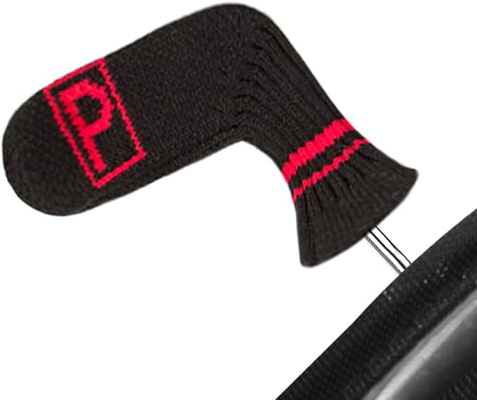Scott Edward 10 Pcs Golf Club Head Covers for Irons Cuteness Basically Socks Shape Washable Durable Golf Club Head Protector Double Sided Knit Suitable for Most Brands