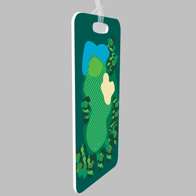 ChalkTalkSPORTS Golf Luggage & Bag Tag | Golf Course | No Personalization on Back | Small