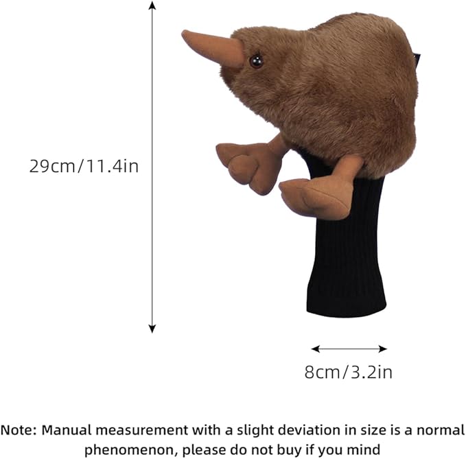 Scott Edward Golf Club Cover Fit Well for Driver or Fairway Wood Golf Club, Funny Cute Animal Design Soft Functional Golf Headcover Stylish Protection for Your Clubs for Men and Women