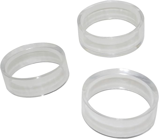 IFAMIO 20 Pcs Round Baseball Stands 1.25 Inch Clear Ring Acrylic Display Holders for Golf Ball, Baseball, Softball, Tennis Ball, Spheres, Marbles, Collections