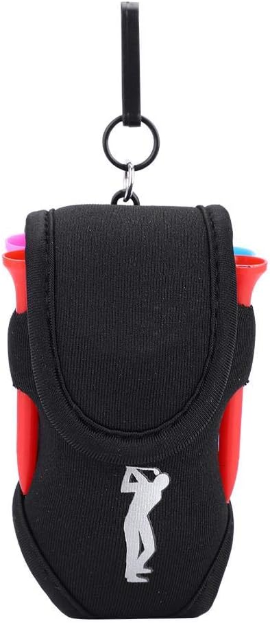 Dioche Golf Ball Waist Bag, Portable Golf Ball Bag Tool Storage Holder Golfer Mini Waist Pouch Pack with Tees Hollow Balls