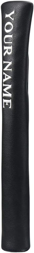 Craftsman Golf Classic Well Made Black White Red Gray Leather Alignment Stick Cover Holder 14' Hold at Least 3 Sticks