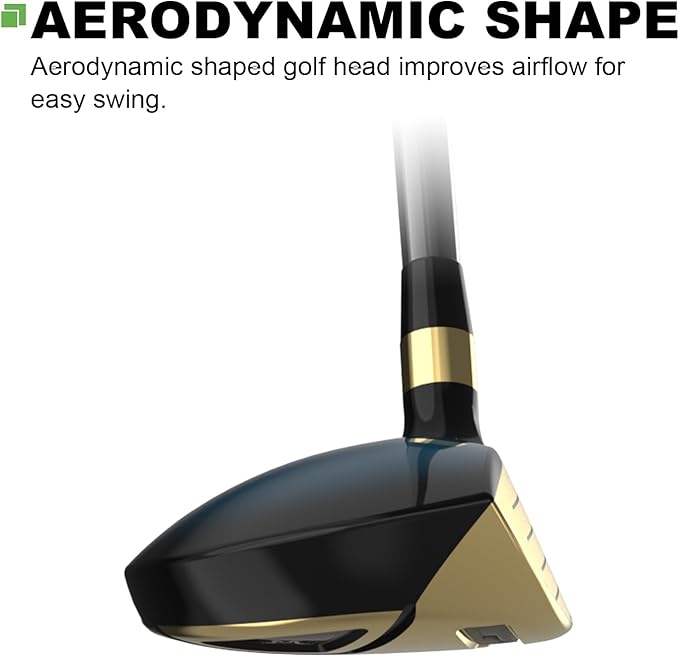 MAZEL Rescue Hybrid Golf Clubs for Men - 2,3,4,5,6,7,8,9,P Single Club for Right Handed Golfers,Regular/Stiff Flex Graphite Shafts