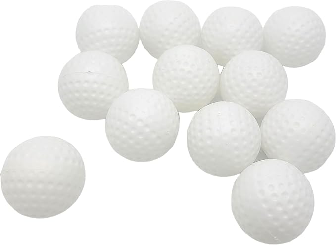 Golf Balls for Kids - Pack (Standard 1.5" Size) Hollow Plastic Practice Ball for Indoor Training, Golf Theme Decoration, Cupcake Toppers, Kids Play, Sports Birthday Party Favors and More