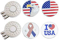 Golf Ball Markers with Hat Clips Value Sets for Men Women Golfer, Removable Attaches Easily to Golf Cap Premium Gifts