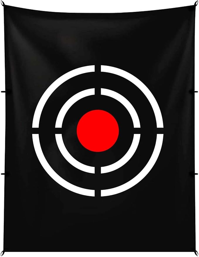 Gagalileo Golf Target Cloth: Protective Net Portable Easy Setup with Ropes Indoor Outdoor Practice All Golfers Training Accuracy for Backyard Garage