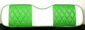 Huskey Golf Cart Front Seat Cover Compatable with Yamaha Drive G29, Drive 2 Model, White with Lime Green Diamond Stitched Insert Panel, Marine Grade Vinyl, Staple On