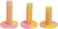 LeFeng Sports Golf Rubber Tees Holder Set, Mixed Size Durable and Hight Elastic Driving Range Tees, Colorful Golf Tees for Golf Practice Mat (3Pcs Multicolor Golf Tee)