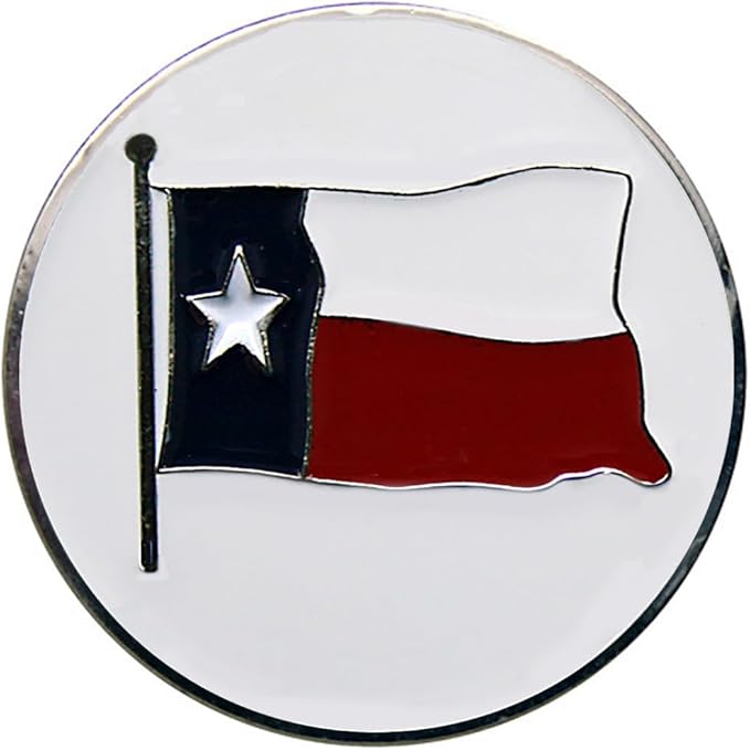 USA Flag Golf Ball Marker with USA Flag Hat Clip