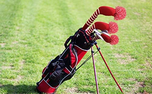 Scott Edward 1/3/4PCS Multi-Style Optional Individualized Knit Golf Club Head Covers, Driver Wood(460cc) Fairway Wood and Hybrid(UT)，for Male/Female Golfers,Custom