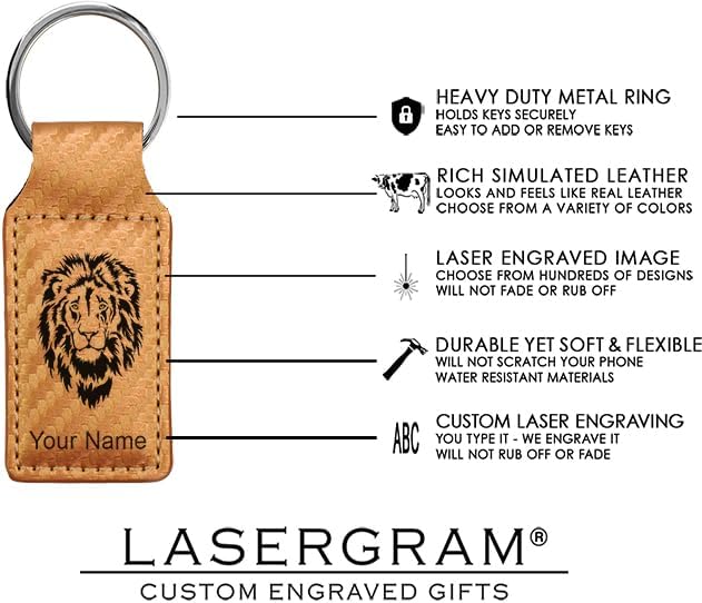 LaserGram Rectangle Keychain, Golfer Golfing, Personalized Engraving Included