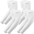YQXCC 4 Pairs Arm Sleeves, Cooling UV Sun Protection Sports Compression Sleeves for Men Women, Golf Basketball Arm Sleeves