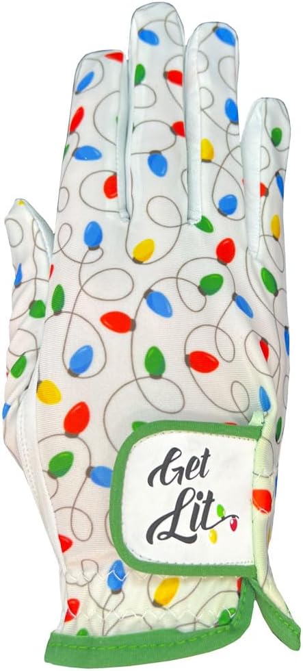 Giggle Golf Women's Golf Glove - Adjustable Strap, Left Hand Gloves for Women