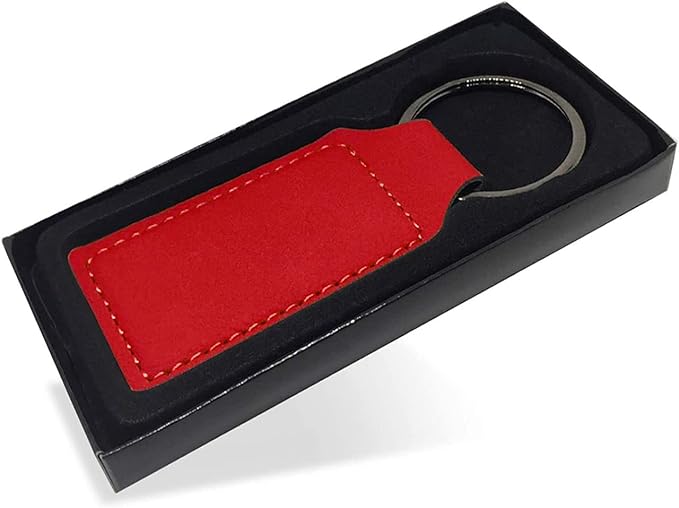 LaserGram Rectangle Keychain, Golfer Golfing, Personalized Engraving Included