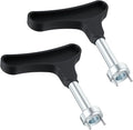 2pcs Golf Spike Removal Tool, Golf Shoes Replacement Spikes Tool with Comfortable Grip, Golfs Shoe Spikes Wrench, Universal Shoe Spike Cleat Wrench, Black