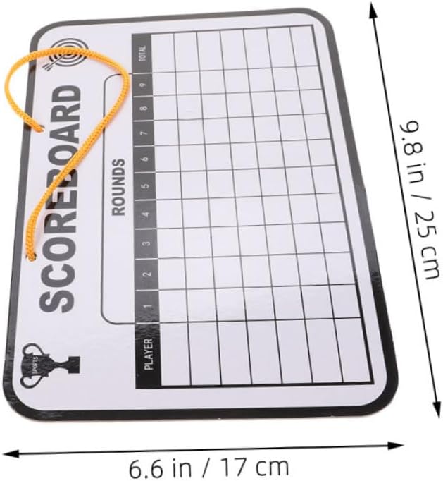 VICASKY 2pcs Boys and Scoreboard Double-Sided Dry Erase Board for Score Tracking Lightweight and Portable Golf Training Tool for Indoor and Outdoor Use