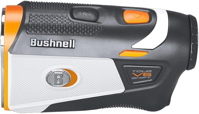 Bushnell Golf Tour V6 Shift Laser Rangefinder with Vice Balls | Slope Compensation, PinSeeker, Magnetic Mount, 1300 YD Range, 6X Magnification | Signature Series Golf Towel