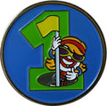 Hole in One Golf Ball Marker with Matching Hat Clip