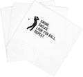 SharkBliss Funny Sarcastic Golf Quotes Cocktail Napkins, 100 Pack Swing Swear Look for Ball Repeat Disposable Paper Cocktail Napkins For Retirement Birthday Bachelor Party 2-Ply, 5x5" (Swing Swear)