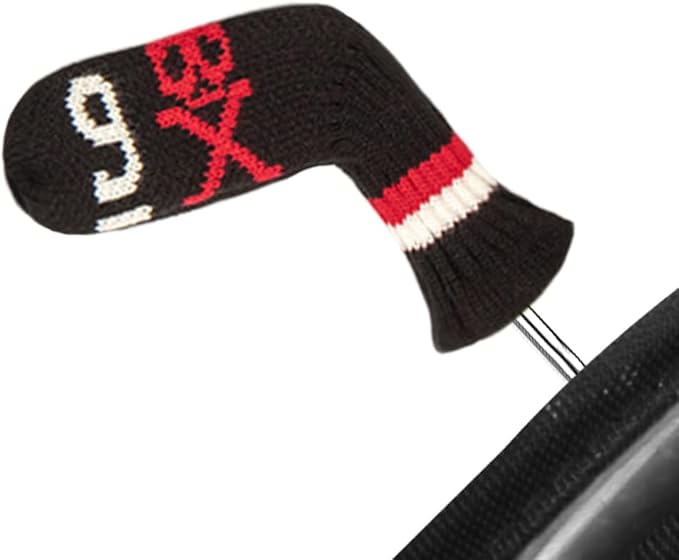 Scott Edward 10 Pcs Golf Club Head Covers for Irons Cuteness Basically Socks Shape Washable Durable Golf Club Head Protector Double Sided Knit Suitable for Most Brands