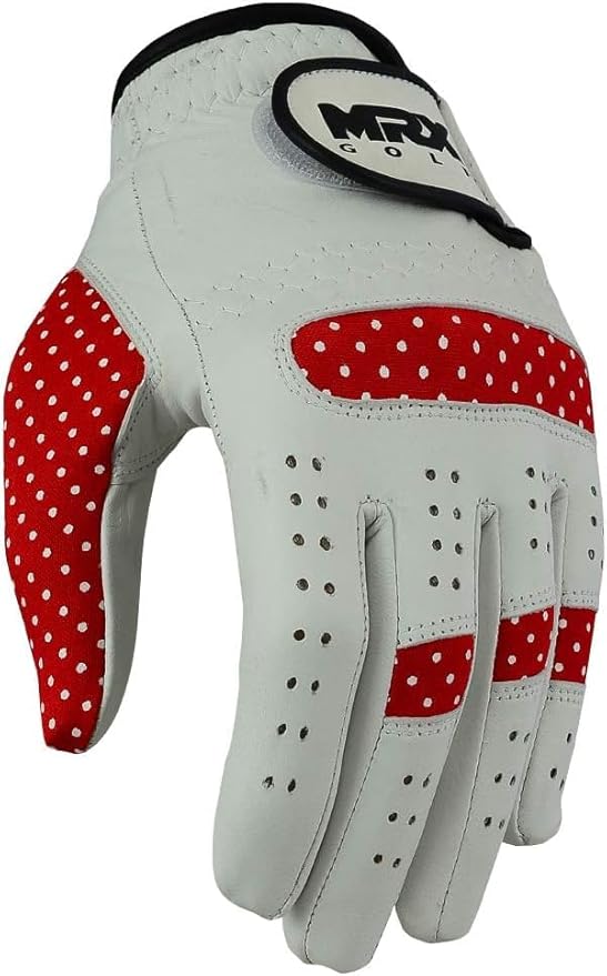 MRX Women Golf Glove Left Handed Golf Gloves Sweat Resistant Soft Cabretta Leather Regular Fit Women Golfer Glove