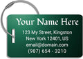 Metal Luggage Tag, Customized Luggage Tags for Suitcases - Laser Engraved - Pack of 1 (Emerald Shadow, 2x3.5)