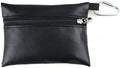 1Pc Black Mini Golf Tee Pouch Bag, Golf Ball Tee Storage Bag Leather Golf Tees Pocket with Zipper, Golf Supplies Accessories Golf Club Bag Accessories Golf
