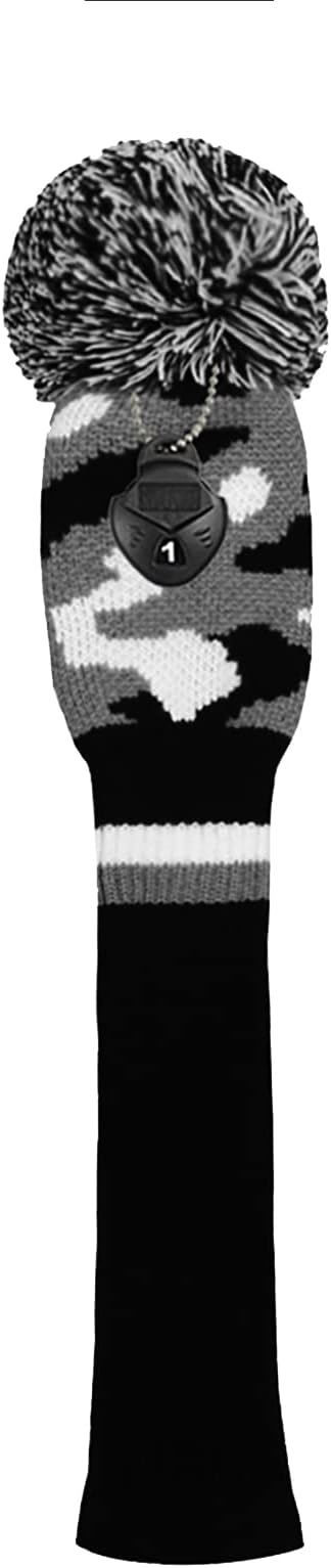Scott Edward Knit Golf Head Covers for Woods Set of 3 Fits Well Driver(460cc) Fairway Wood and Hybrid(UT) The Perfect Change for Golf Bag