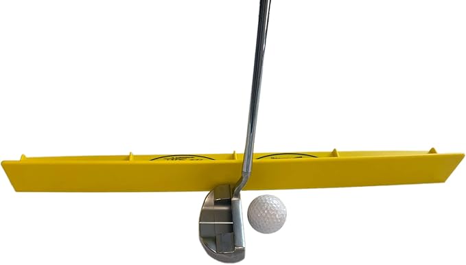 The Putting Arc - MS3 Model - Golf Training Aid Used to Perfect Your Putting and Reduce Your Score! - Practice and Master Your Putting Fundamentals! - Golden Yellow