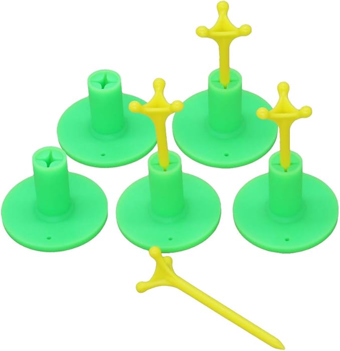 Golf Rubber Tee Holder Set for Golf Driving Range Tee Practice Tool Pack of 5
